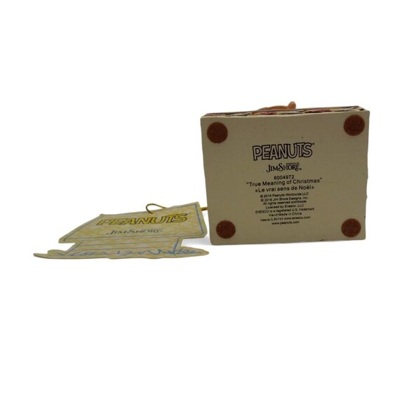 JIM SHORE Peanuts True Meaning Of Christmas 2018 Figurine with Tag - Picture 12 of 12